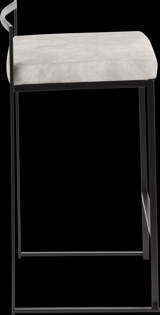 Sora II Gray Counter Height Stool, Set of 3 - Thumbnail - Image 6