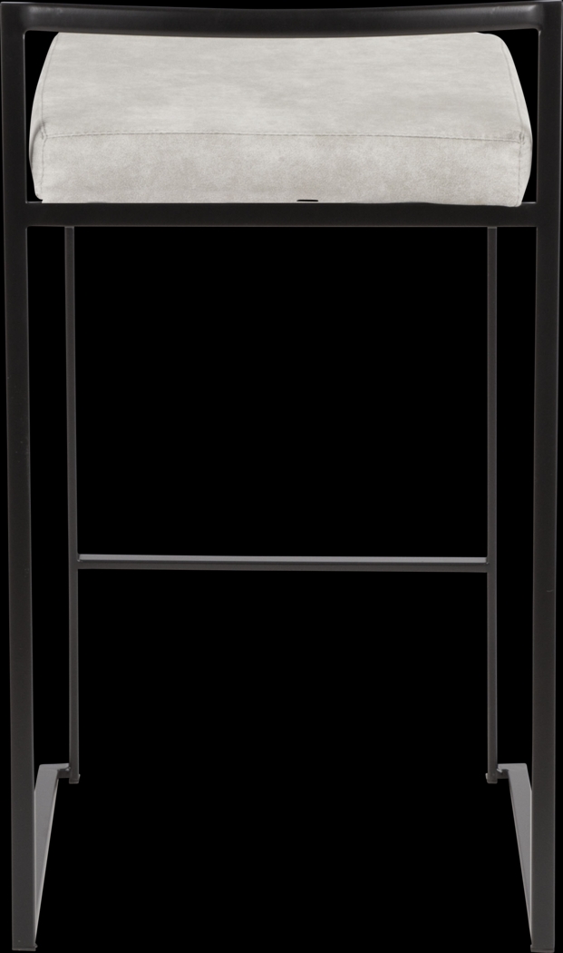 Sora II Gray Counter Height Stool, Set of 3 - Thumbnail - Image 8