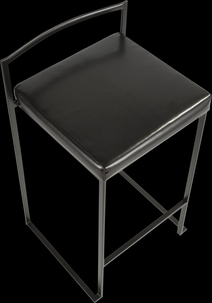 Sora III Black Chrome Counter Height Stool, Set of 3 - Thumbnail - Image 10