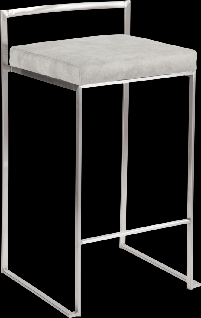 Sora III Gray Counter Height Stool, Set of 3 - Thumbnail - Image 9