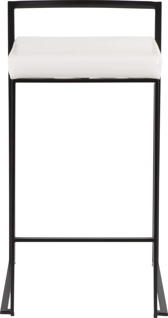 Sora III White Counter Height Stool, Set of 3 - Thumbnail - Image 9