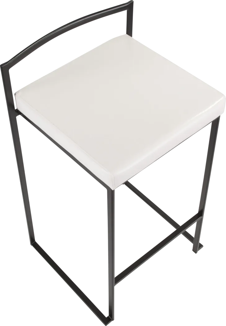 Sora III White Counter Height Stool, Set of 3 - Thumbnail - Image 10