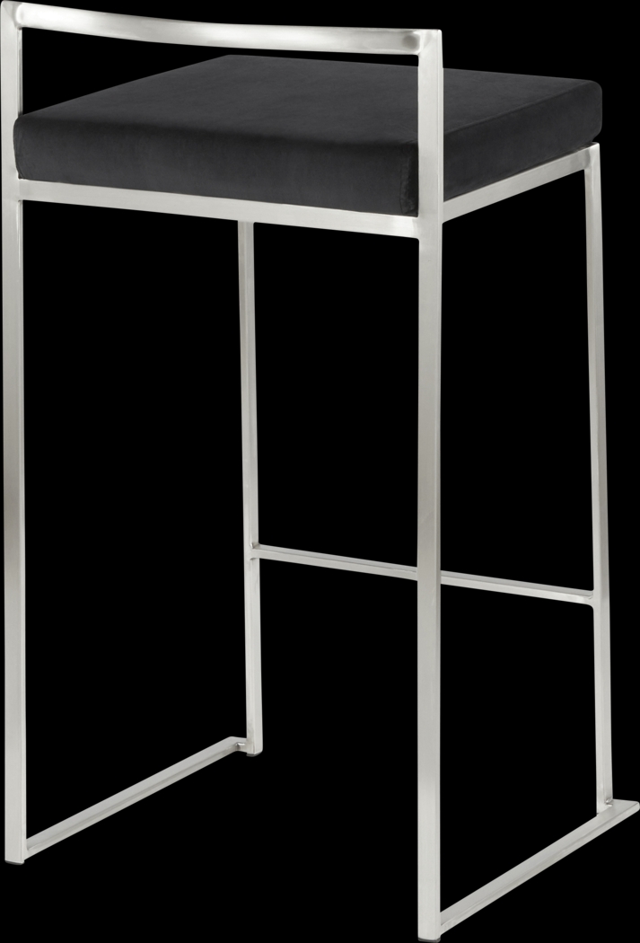 Sora V Black Counter Height Stool, Set of 3 - Thumbnail - Image 7