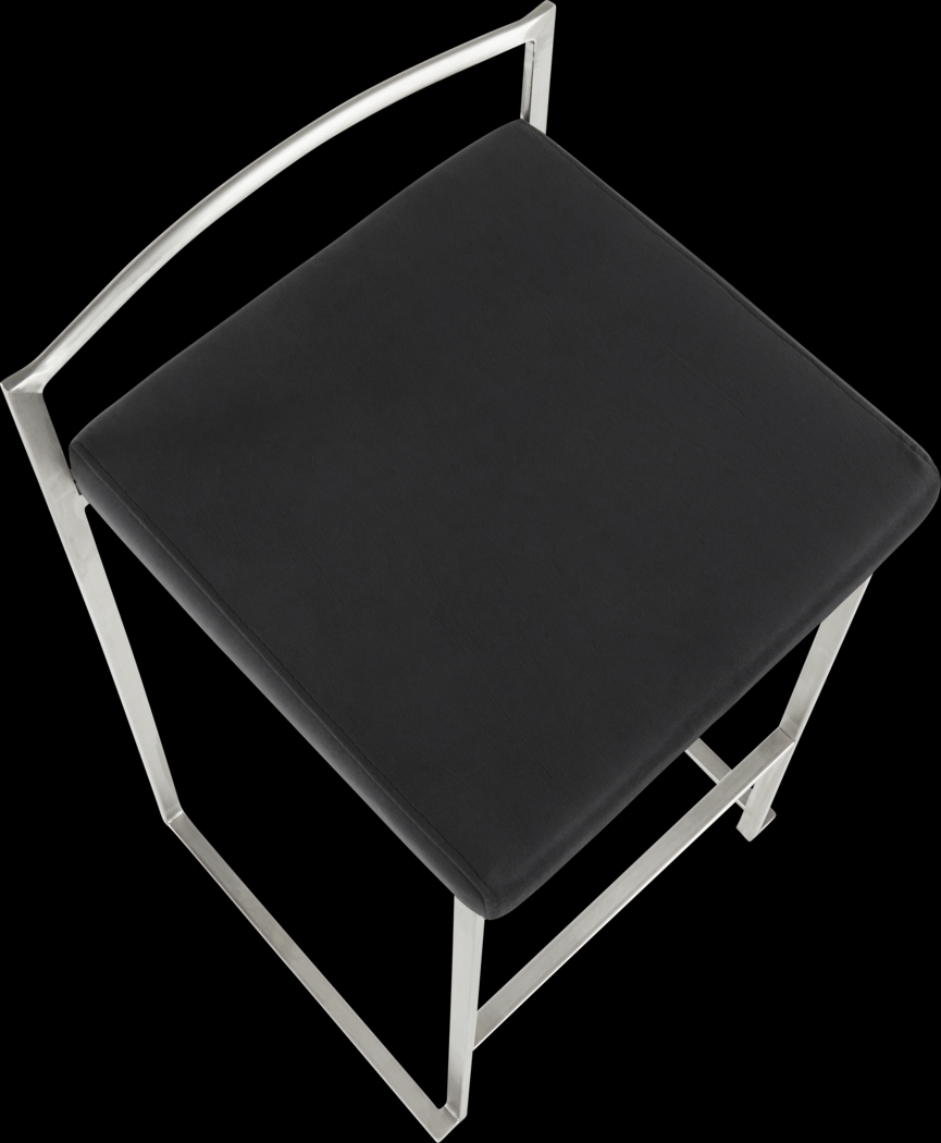 Sora V Black Counter Height Stool, Set of 3 - Thumbnail - Image 10