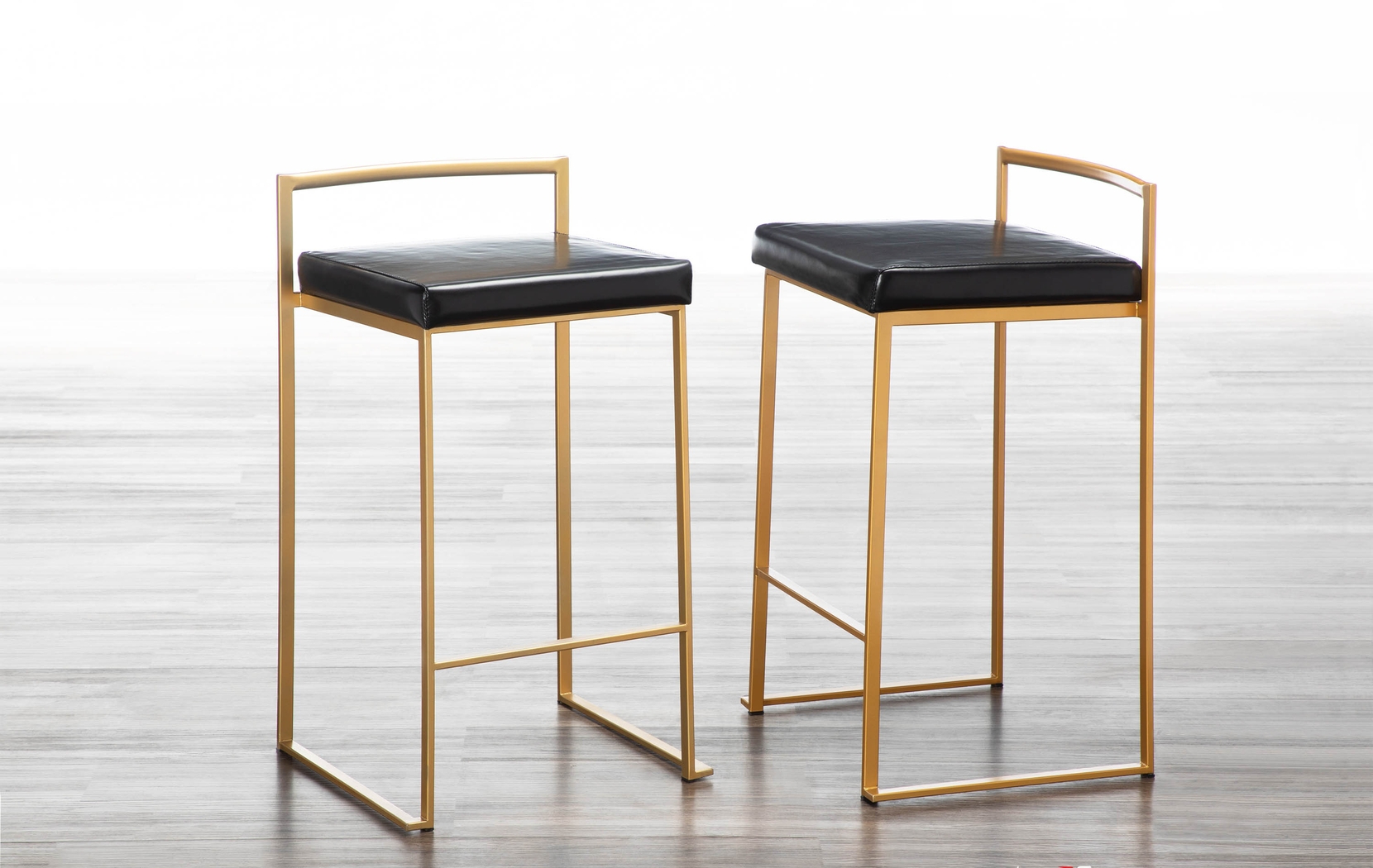 Sora VI Black Counter Height Stool, Set of 3 - Thumbnail - Image 4