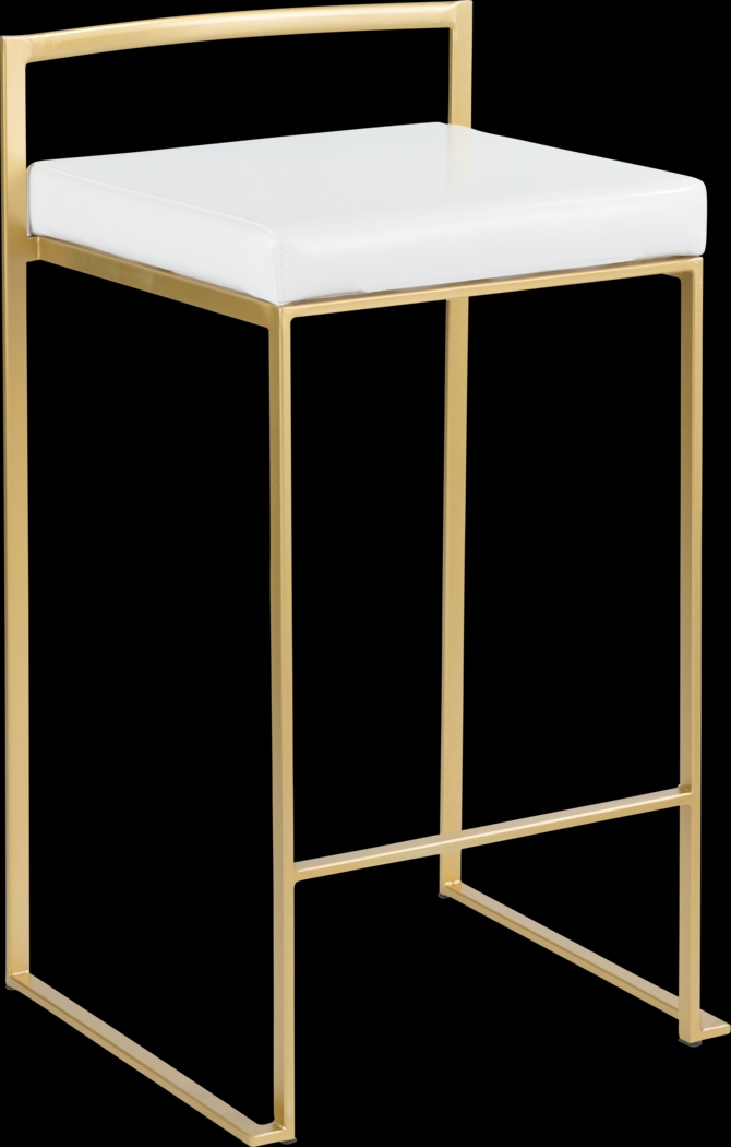 Sora VI White Counter Height Stool, Set of 3 - Thumbnail - Image 8