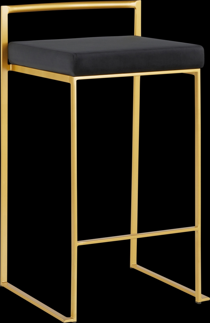 Sora VII Black Counter Height Stool, Set of 3 - Thumbnail - Image 5