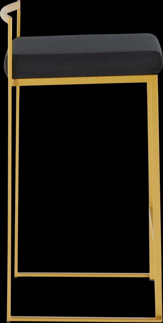 Sora VII Black Counter Height Stool, Set of 3 - Thumbnail - Image 6