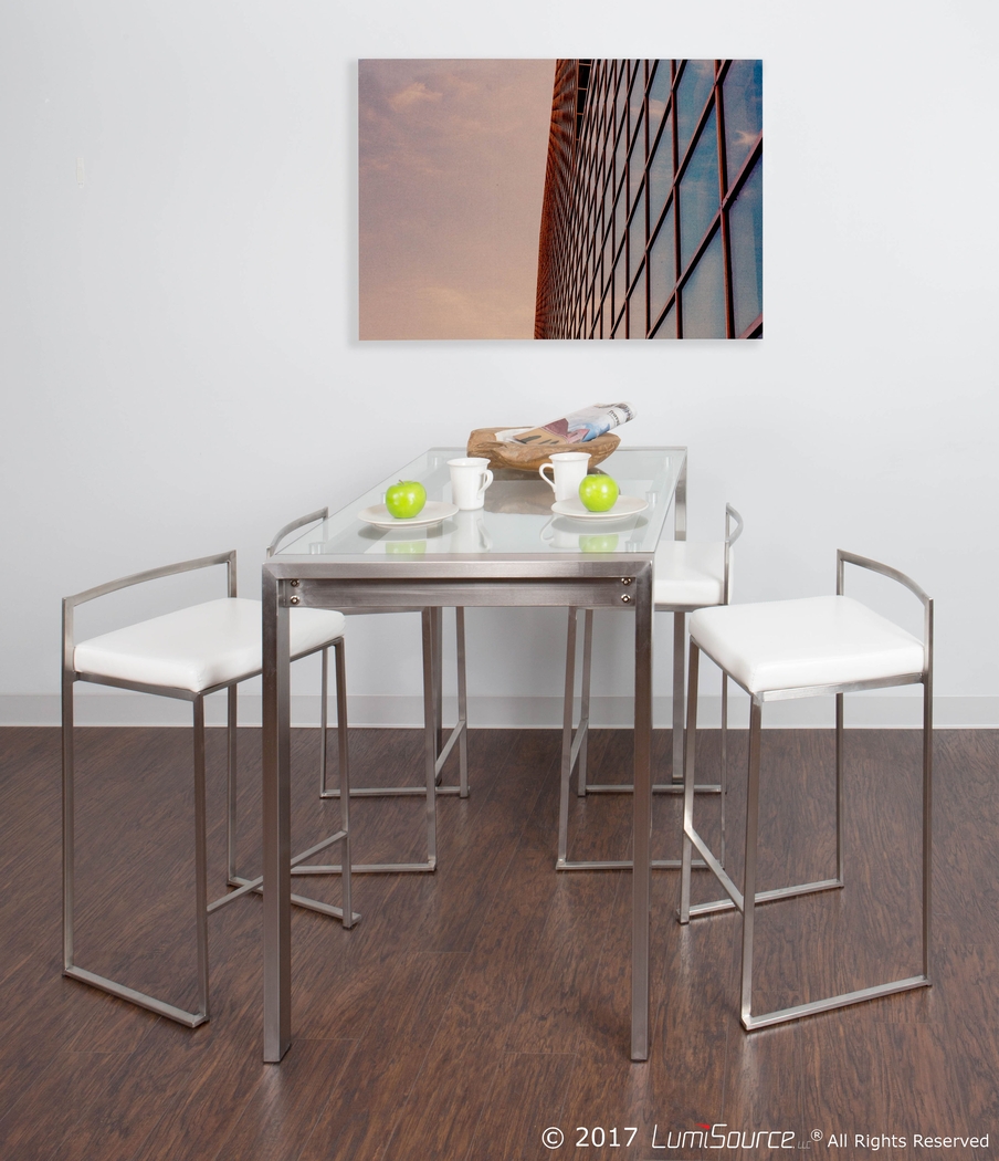 Sora White Counter Table Set - Thumbnail - Image 2