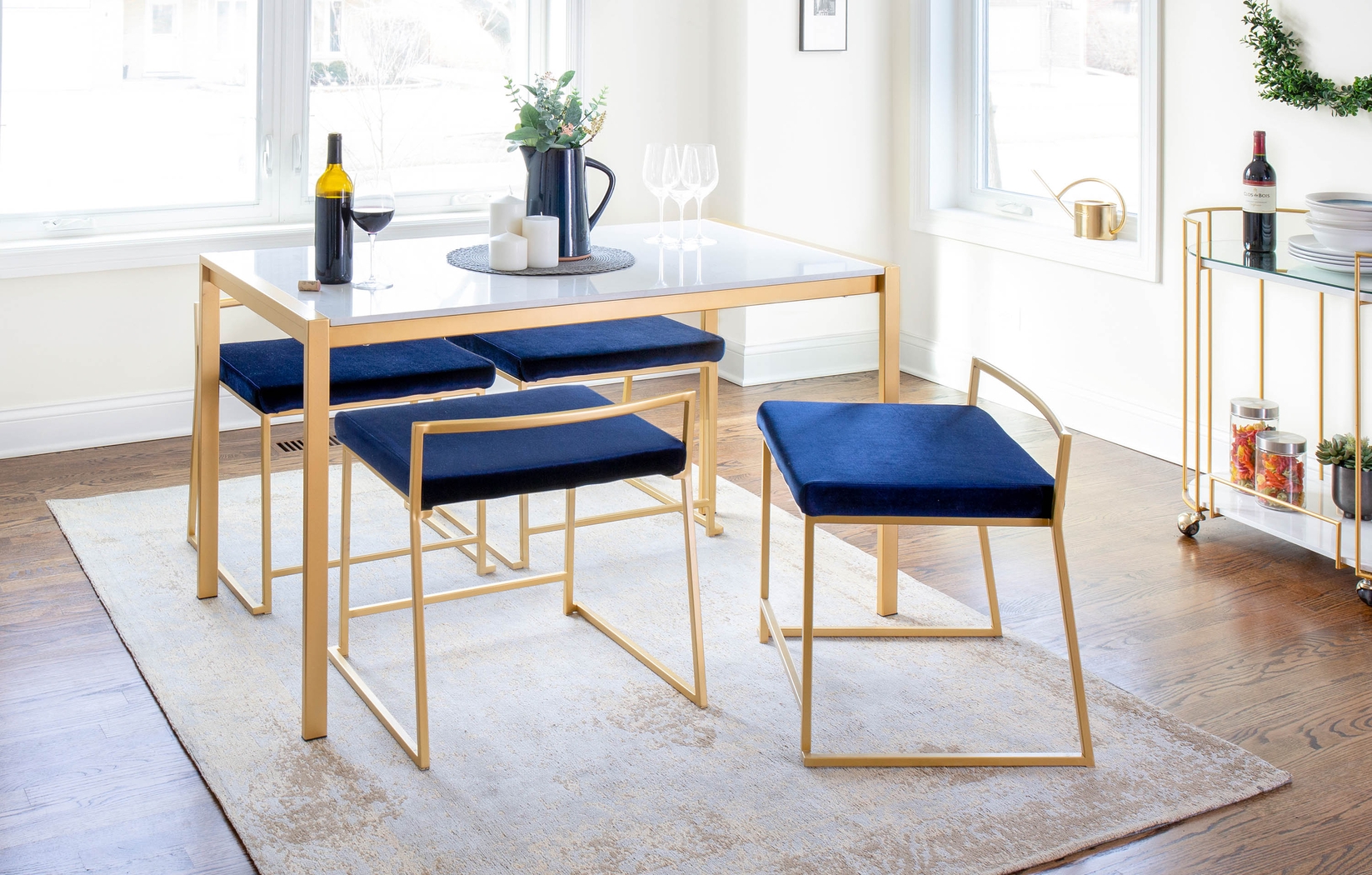 Sora White Dining Table - Thumbnail - Image 2