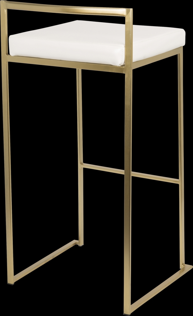 Sora White Gold Barstool (Set of 2) - Thumbnail - Image 2