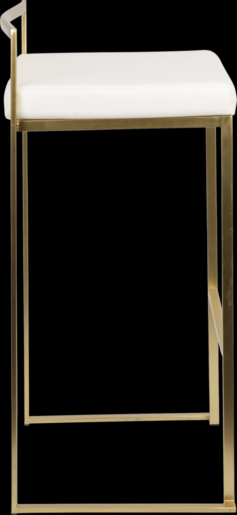 Sora White Gold Barstool (Set of 2) - Thumbnail - Image 3