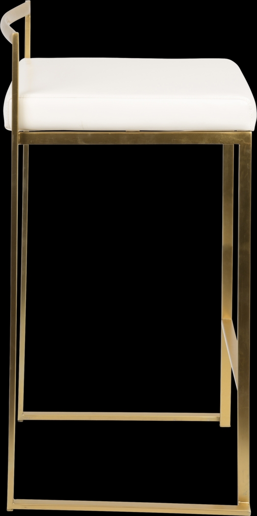 Sora White Gold UltraHyde Counter Height Stool (Set of 2) - Thumbnail - Image 3