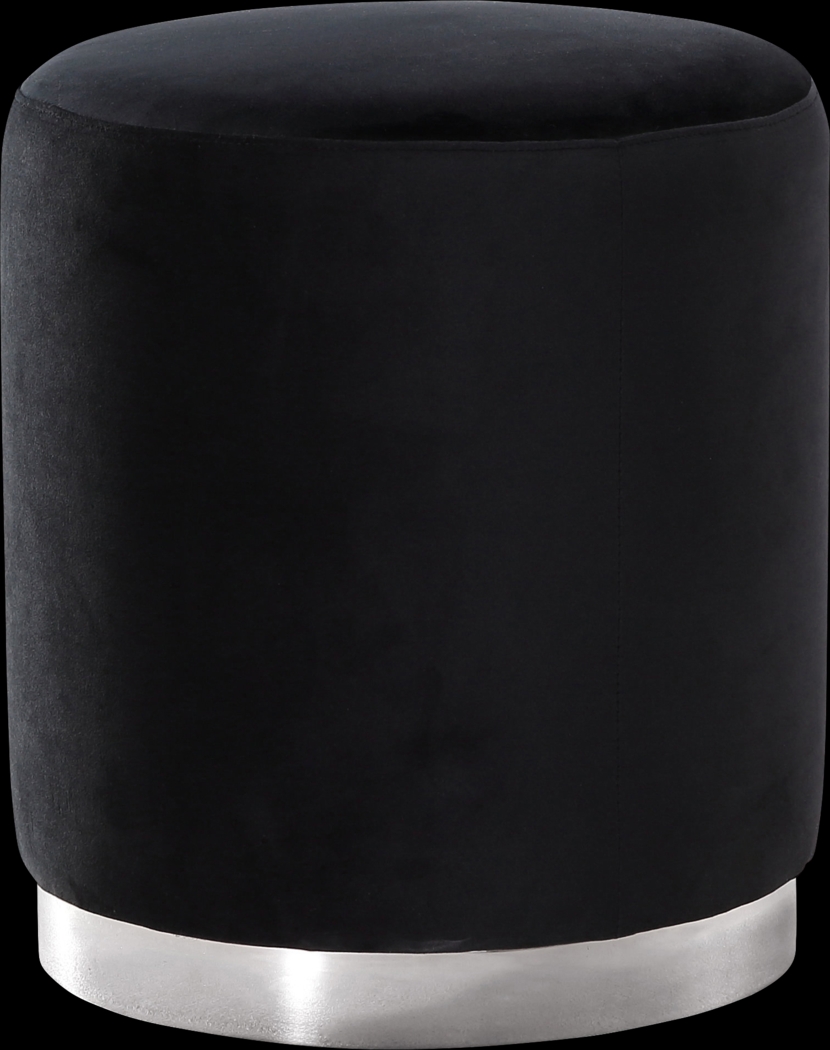 Soraya Black Ottoman - Thumbnail - Image 1