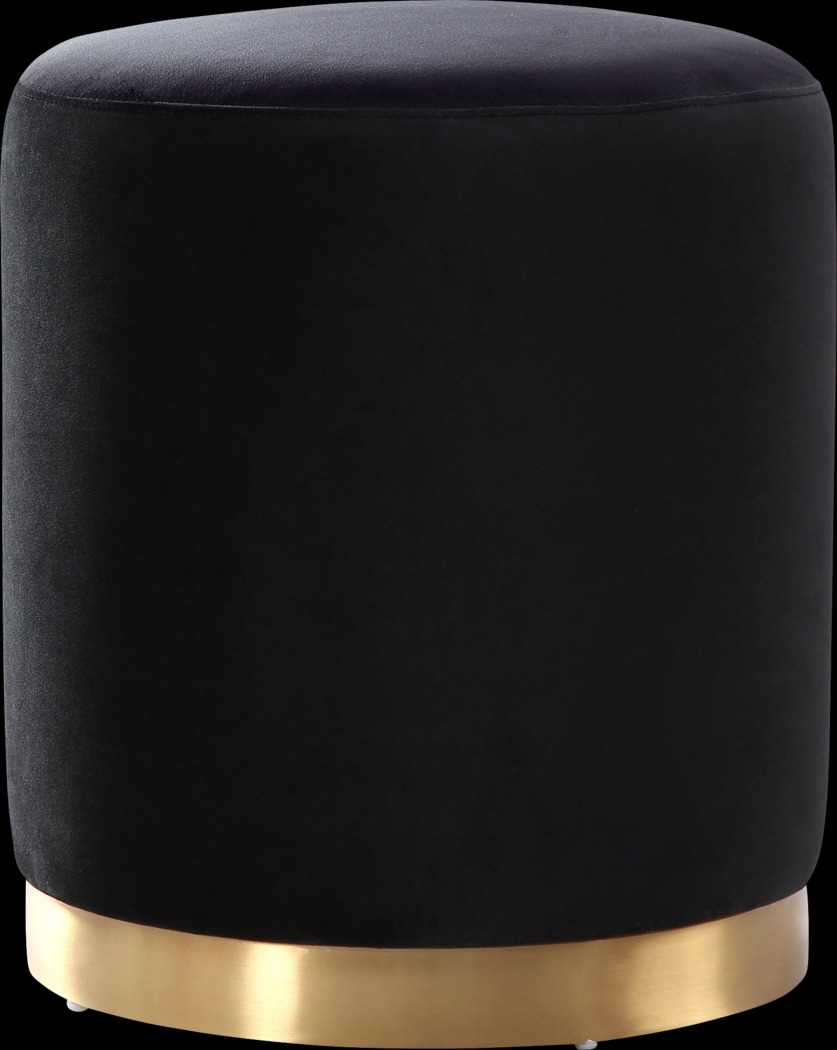 Soraya Black Ottoman - Thumbnail - Image 1