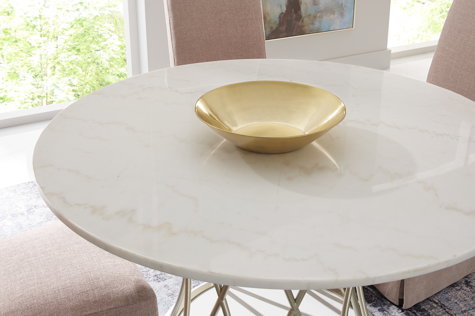 Soraya Street White Dining Table - Thumbnail - Image 4