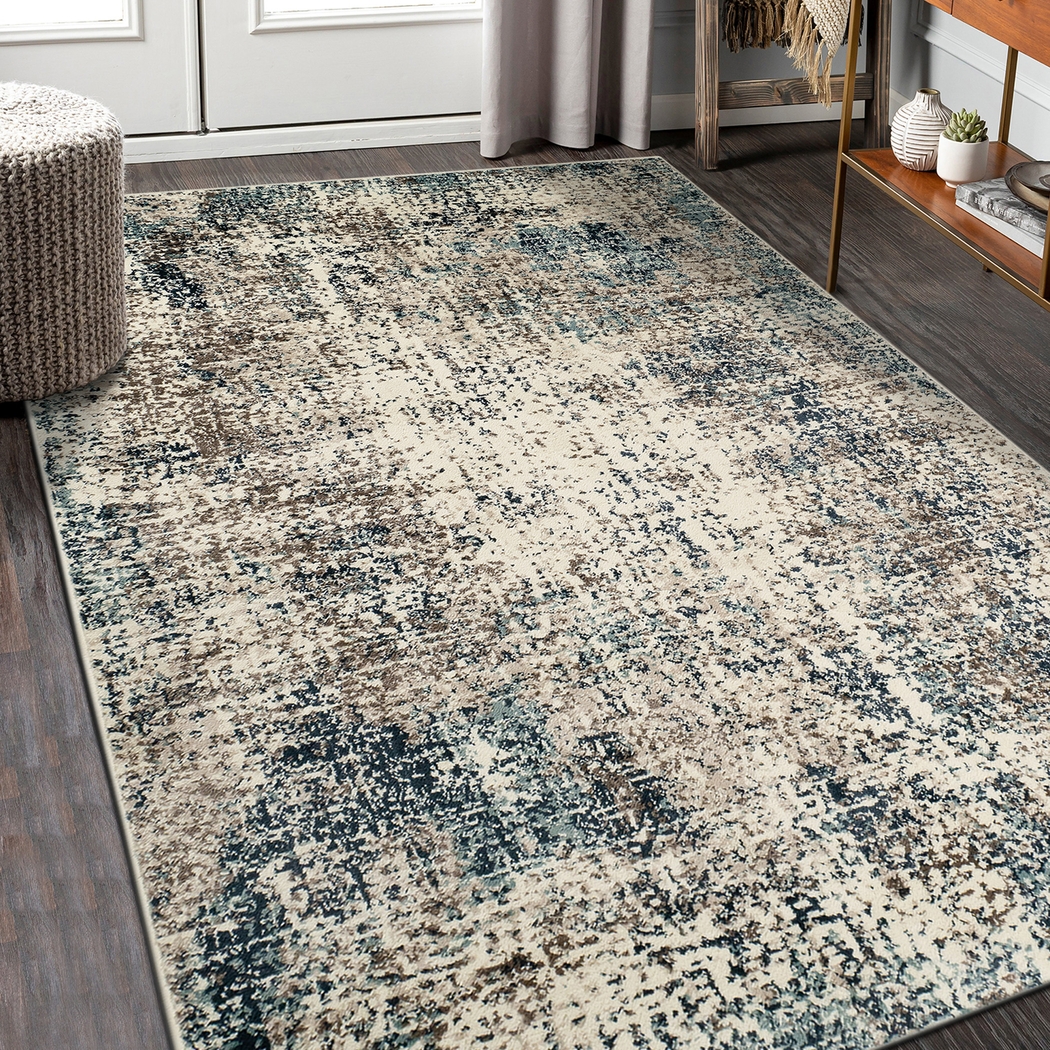 Sorni Blue 7'9 x 9'9 Rug - Thumbnail - Image 2