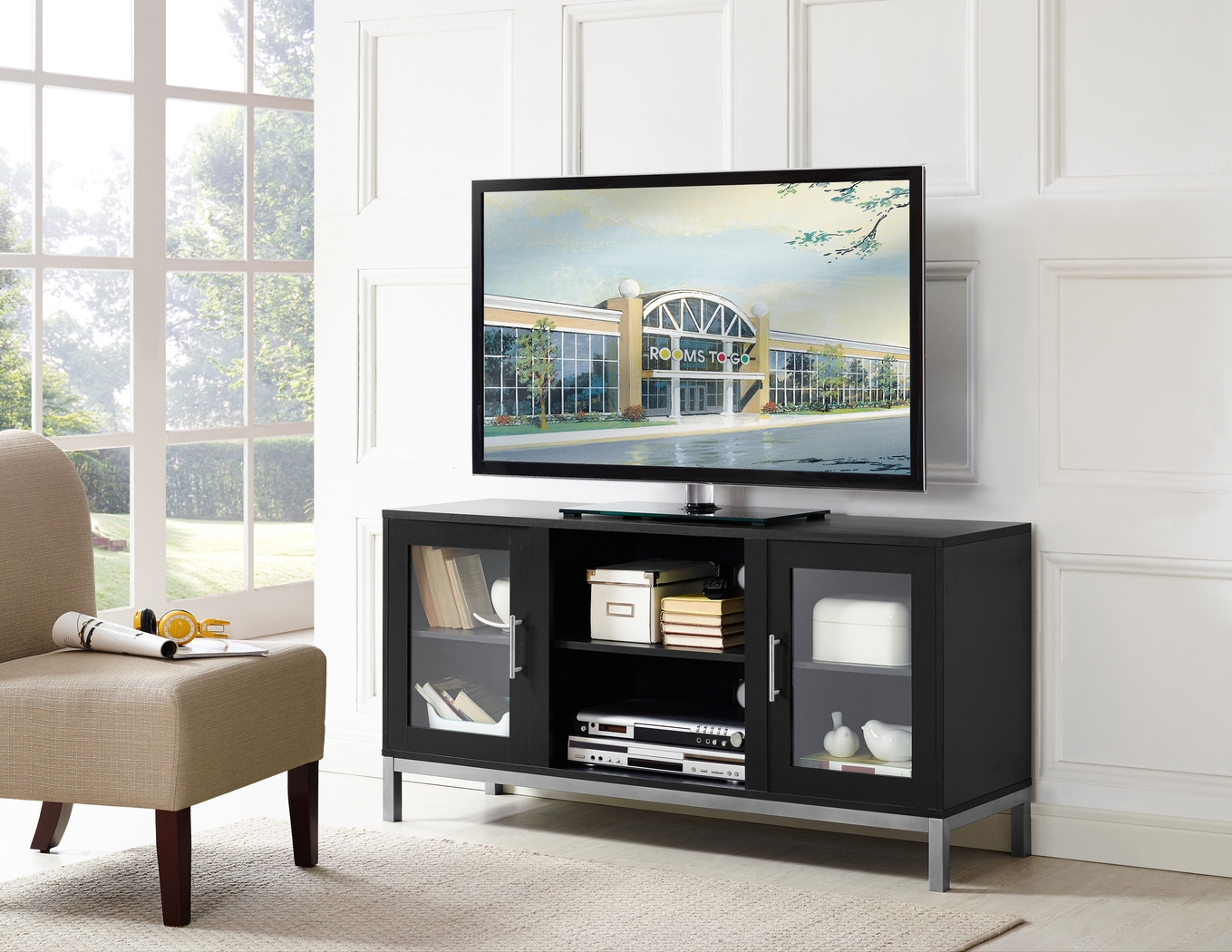 Sorrell Black 52 in. Console - Thumbnail - Image 3