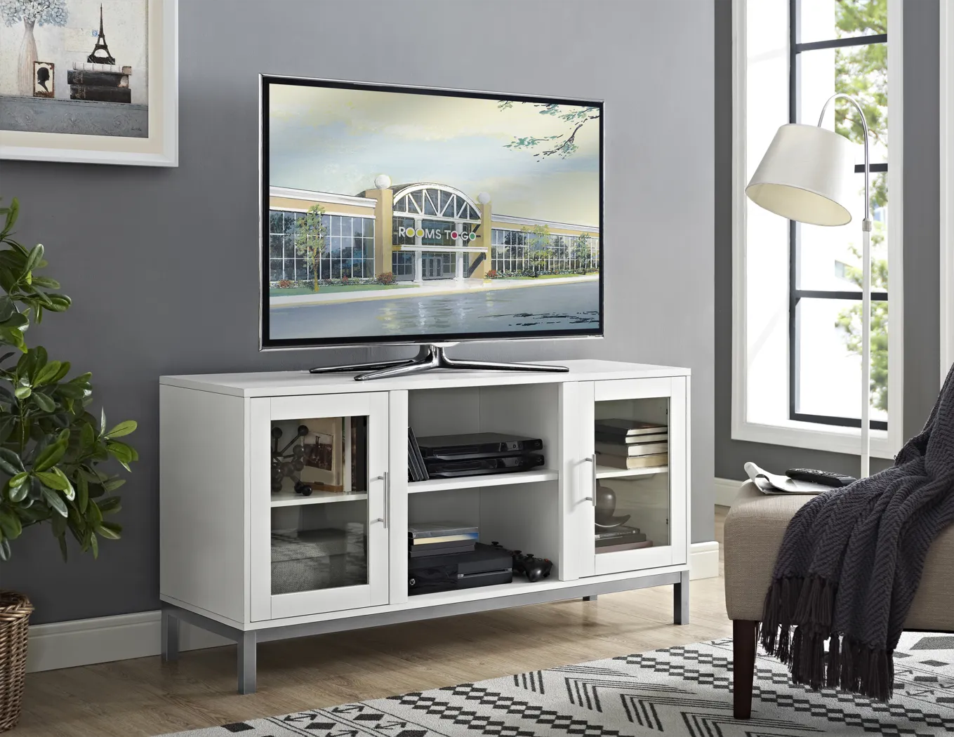 Sorrell White 52 in. Console - Thumbnail - Image 3