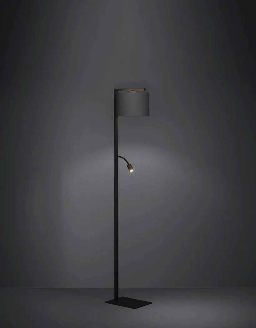 Sorrento Edge Black Floor Lamp - Thumbnail - Image 2
