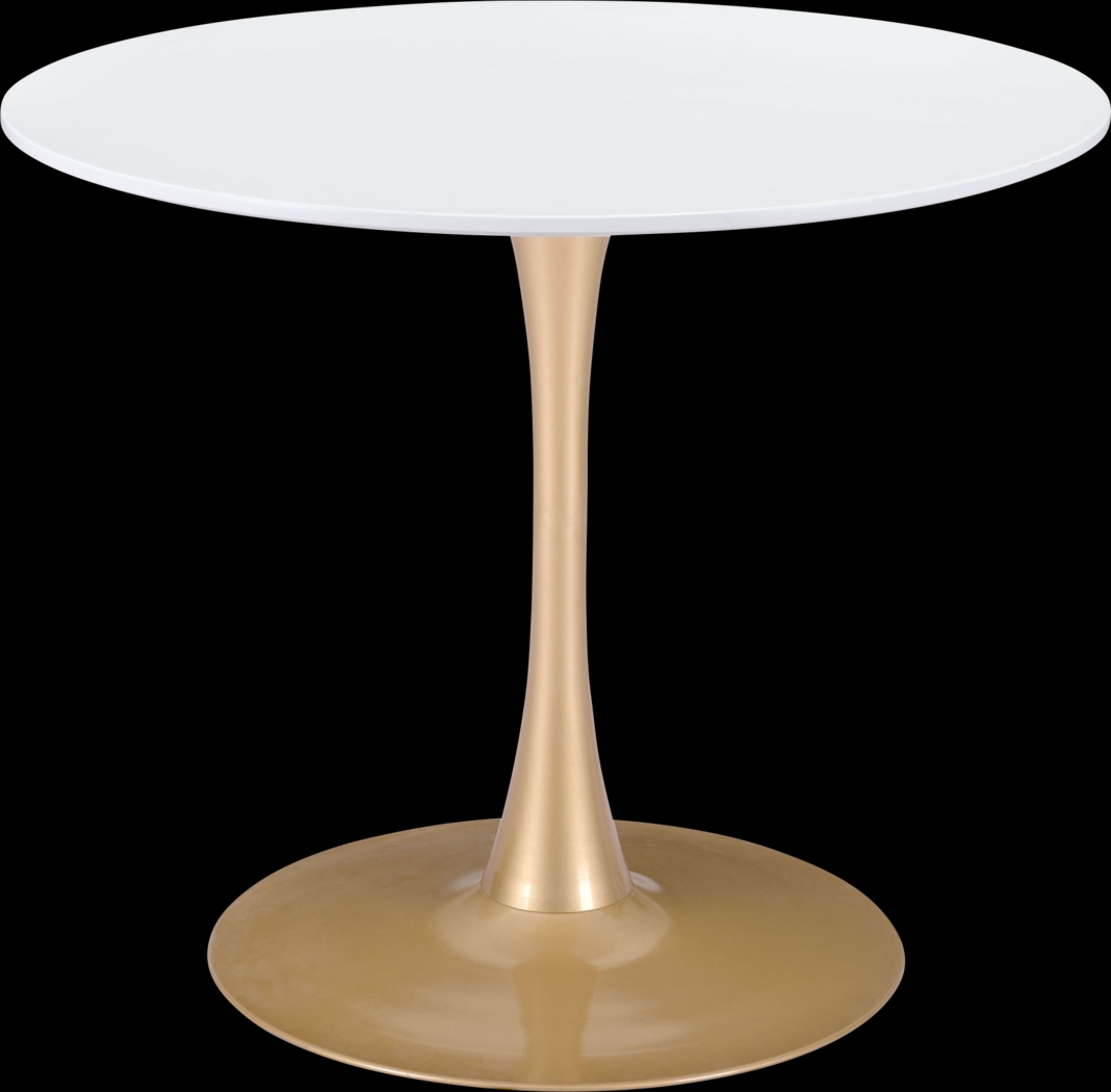 Sosie Gold Round Dining Table - Thumbnail - Image 1