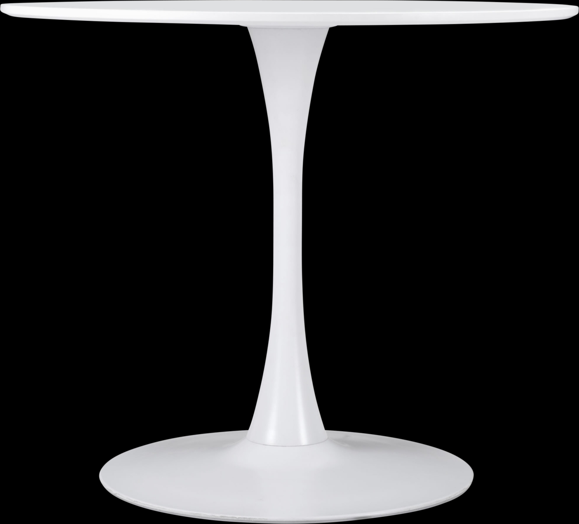 Sosie White Round Dining Table - Thumbnail - Image 2