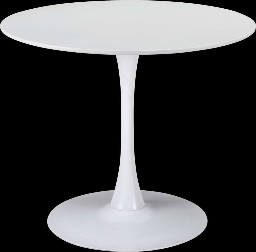 Sosie White Round Dining Table - Thumbnail - Image 1