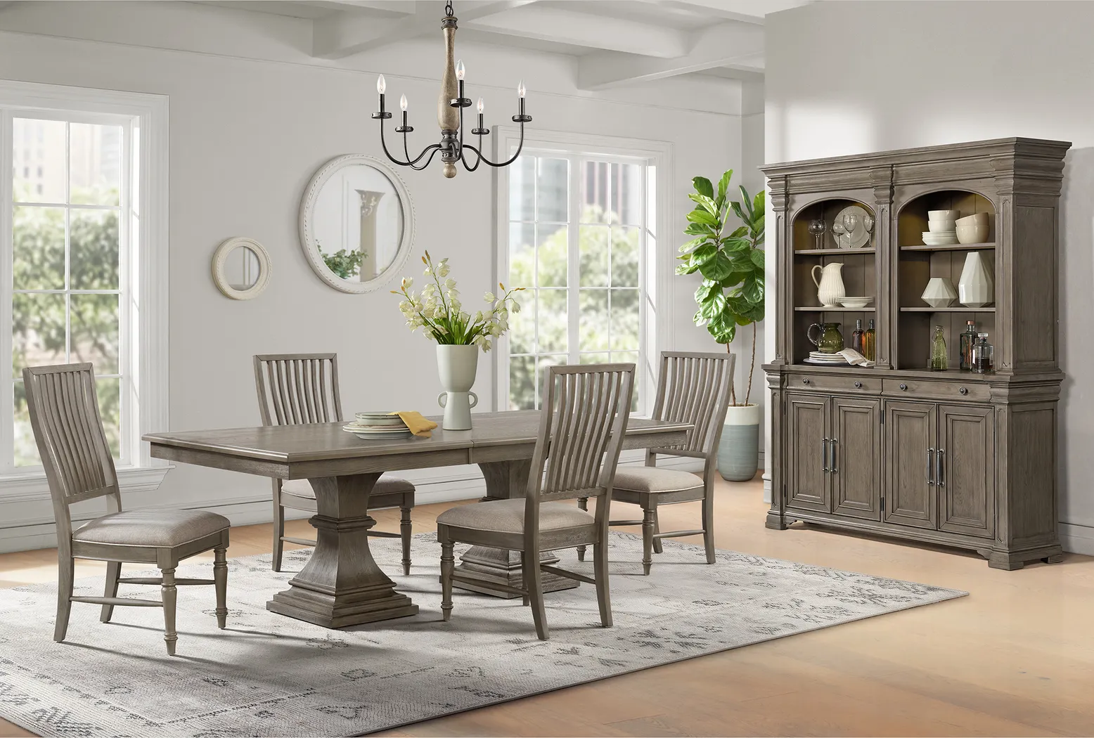 Sotemeit Gray Side Chair, Set of 2 - Thumbnail - Image 2