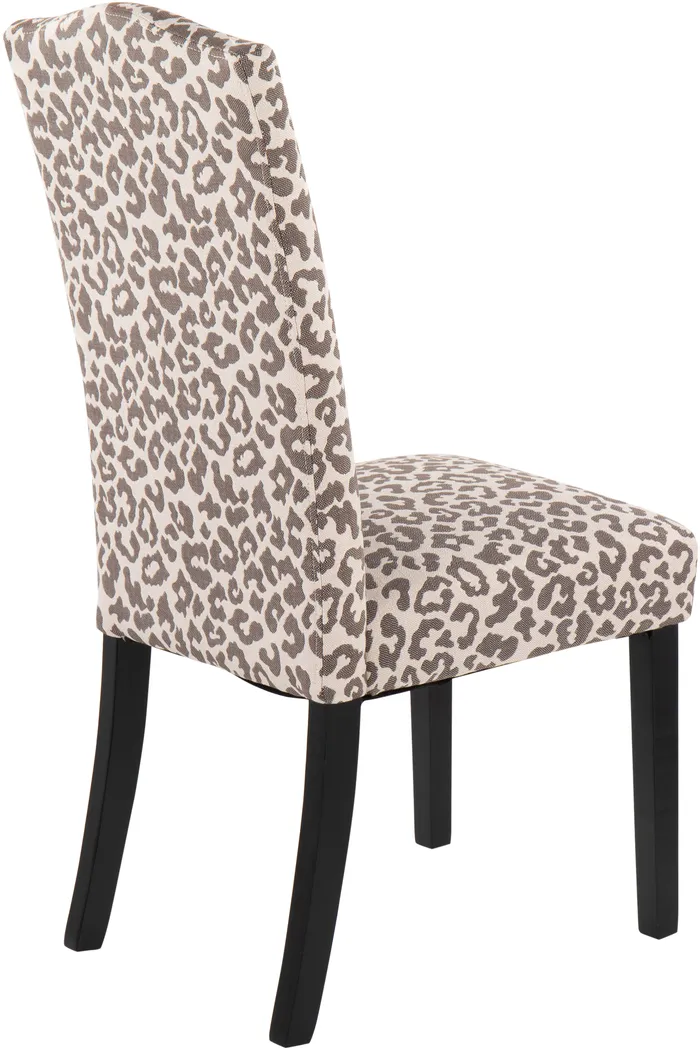 Sothel Beige Leopard Dining Chair - Thumbnail - Image 3