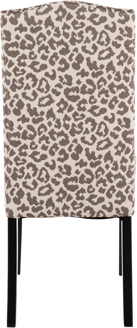 Sothel Beige Leopard Dining Chair - Thumbnail - Image 4