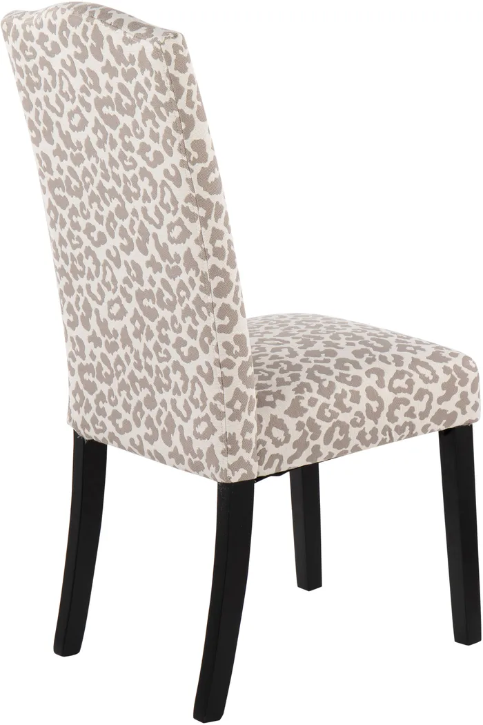 Sothel Gray Leopard Dining Chair - Thumbnail - Image 3