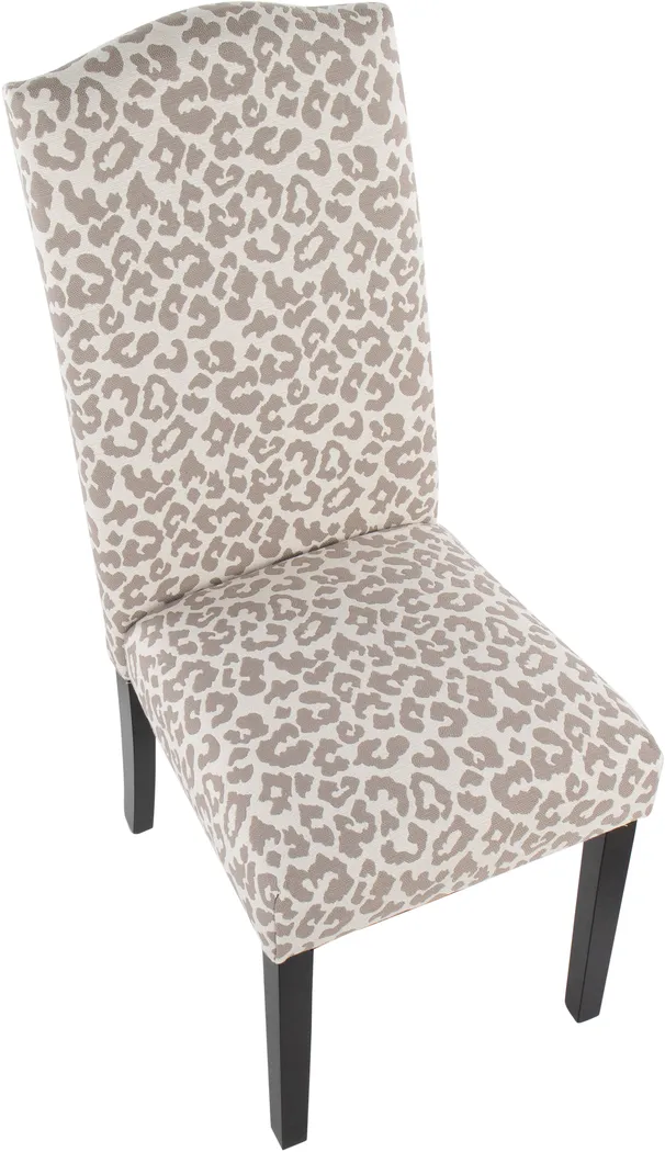 Sothel Gray Leopard Dining Chair - Thumbnail - Image 6