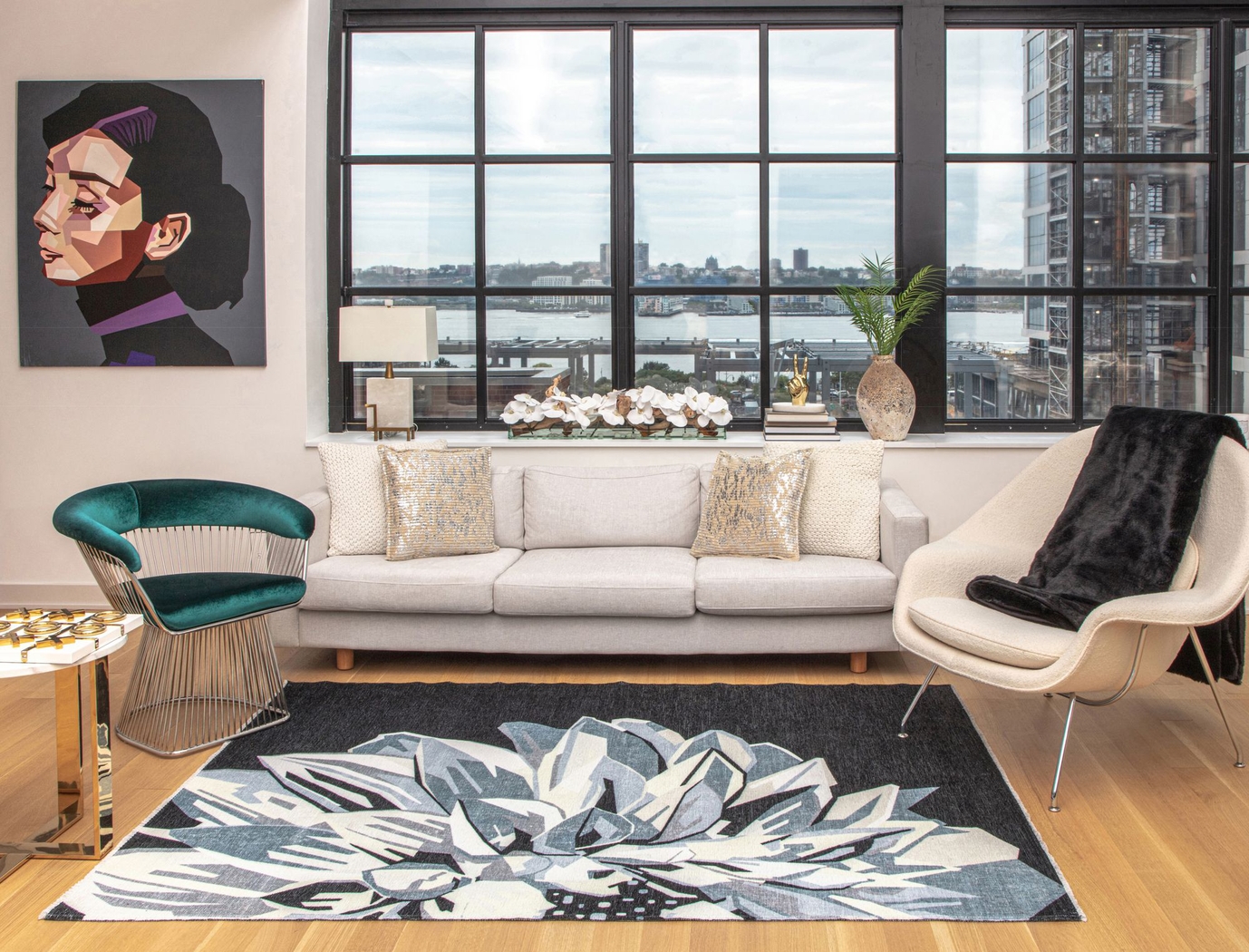 Sotidala Black 7'10 x 10' Rug - Thumbnail - Image 2