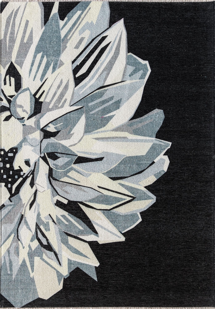 Sotidala Black 7'10 x 10' Rug - Thumbnail - Image 1