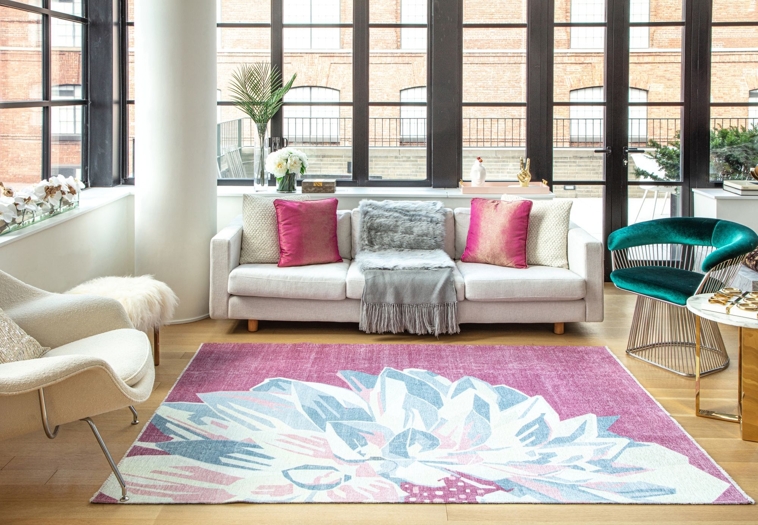Sotidala Pink 7'10 x 10' Rug - Thumbnail - Image 2