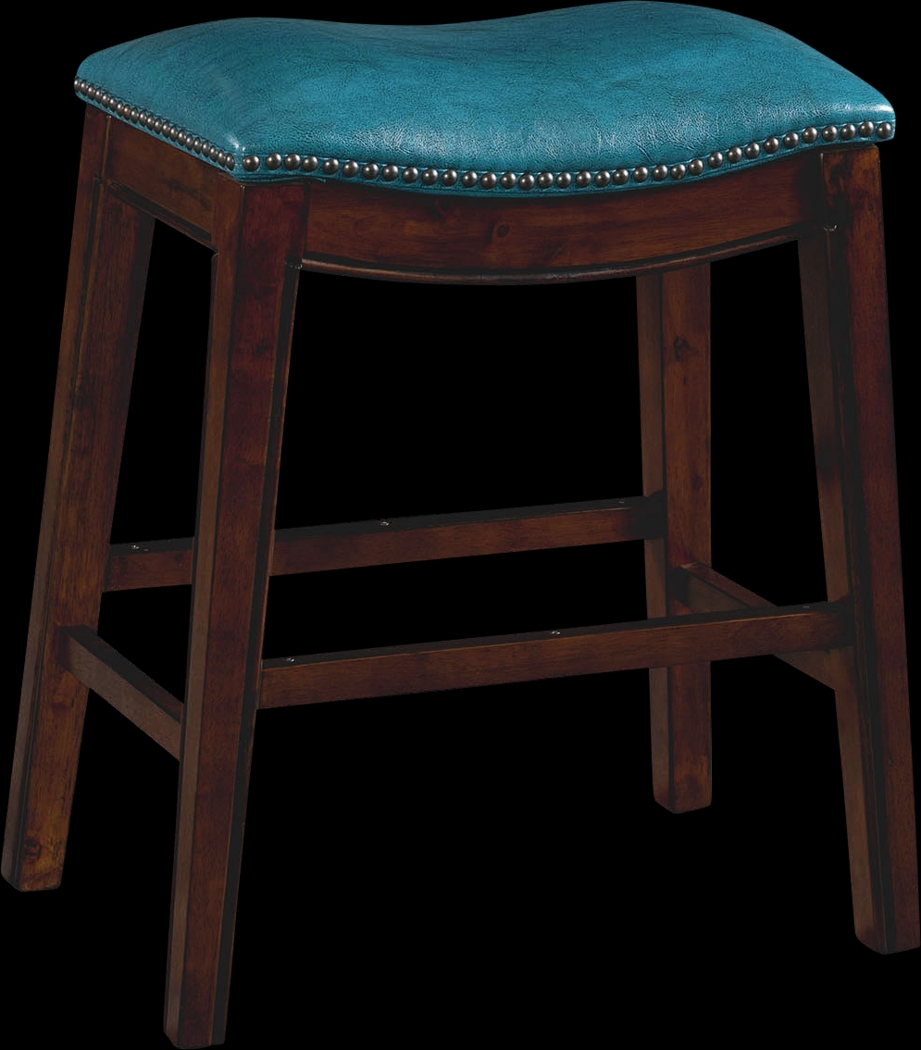 Soulbit Blue Counter Height Stool - Thumbnail - Image 1