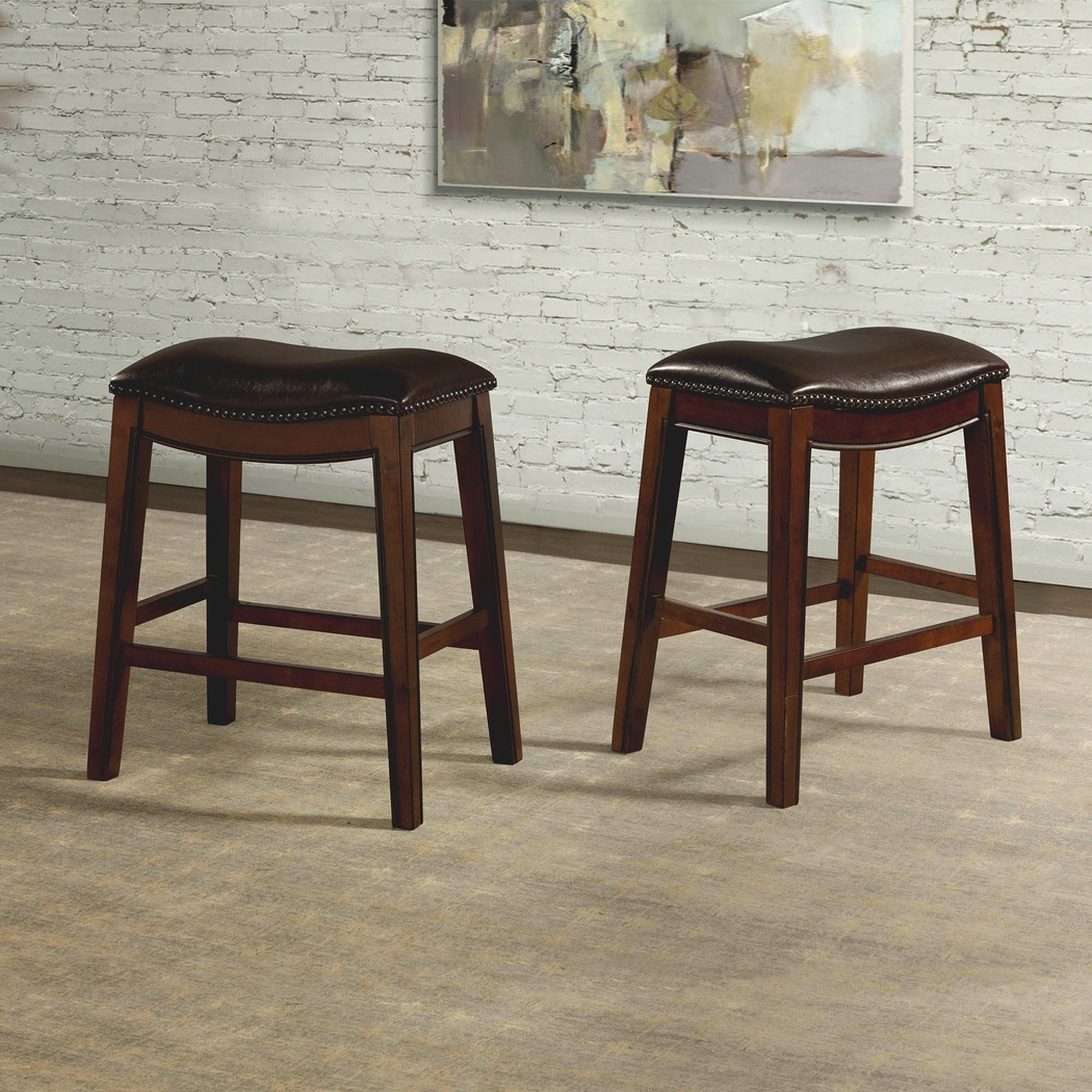 Soulbit Brown Counter Height Stool - Thumbnail - Image 2