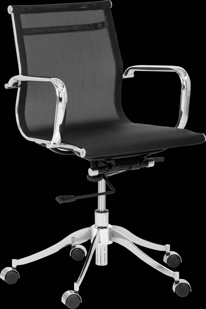 Soule Black Office Chair - Thumbnail - Image 1