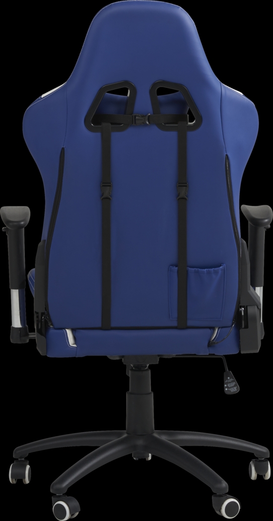 Sound Trek Blue/White Ergonomic PC Gaming Chair - Thumbnail - Image 3