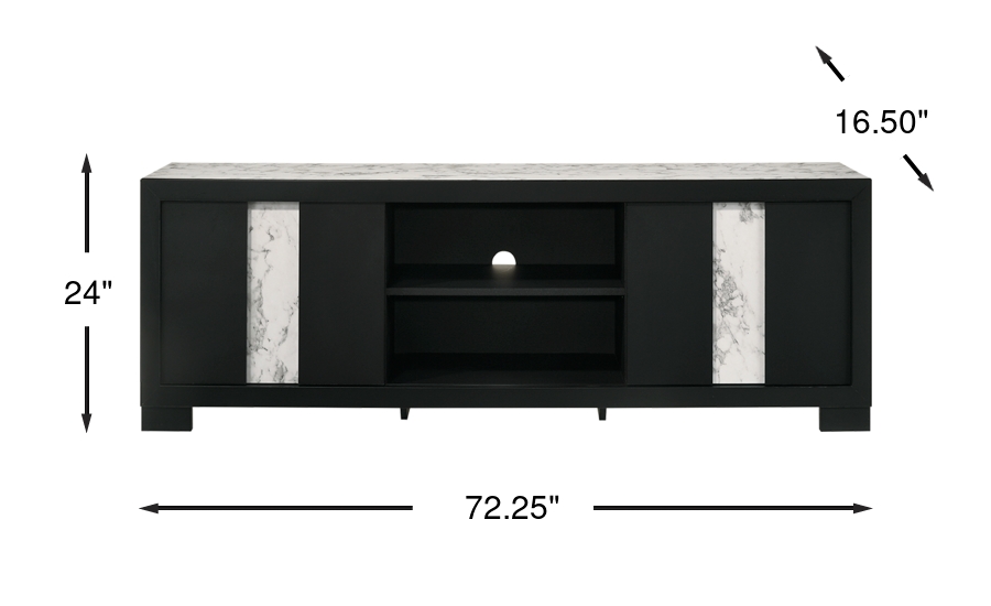 Soundview Black Black,Colors Console | Rooms to Go