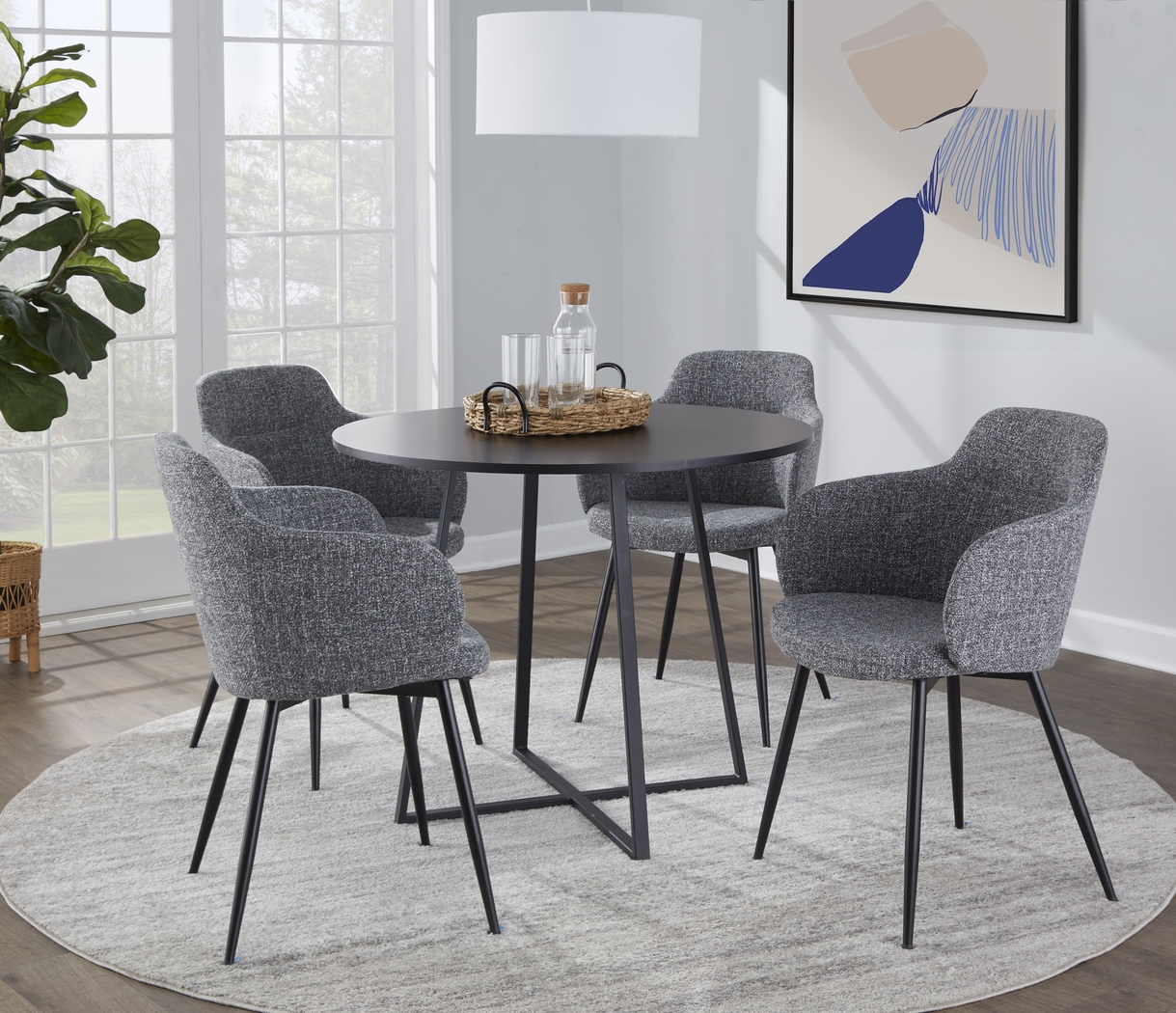 Sourwood IV Black Dining Table - Thumbnail - Image 2