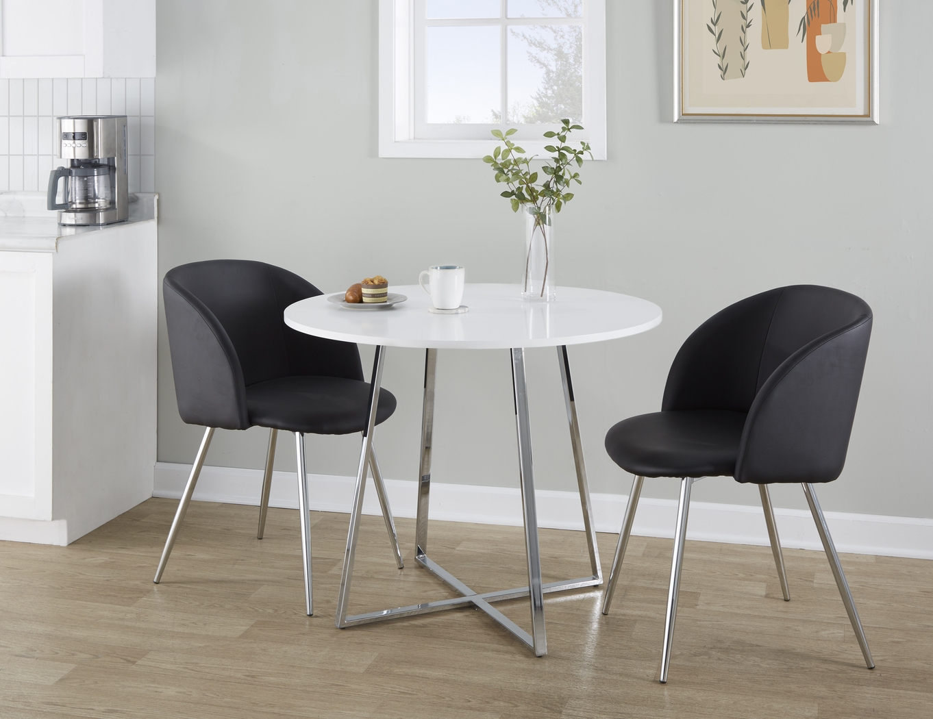 Sourwood V White Dining Table - Thumbnail - Image 3