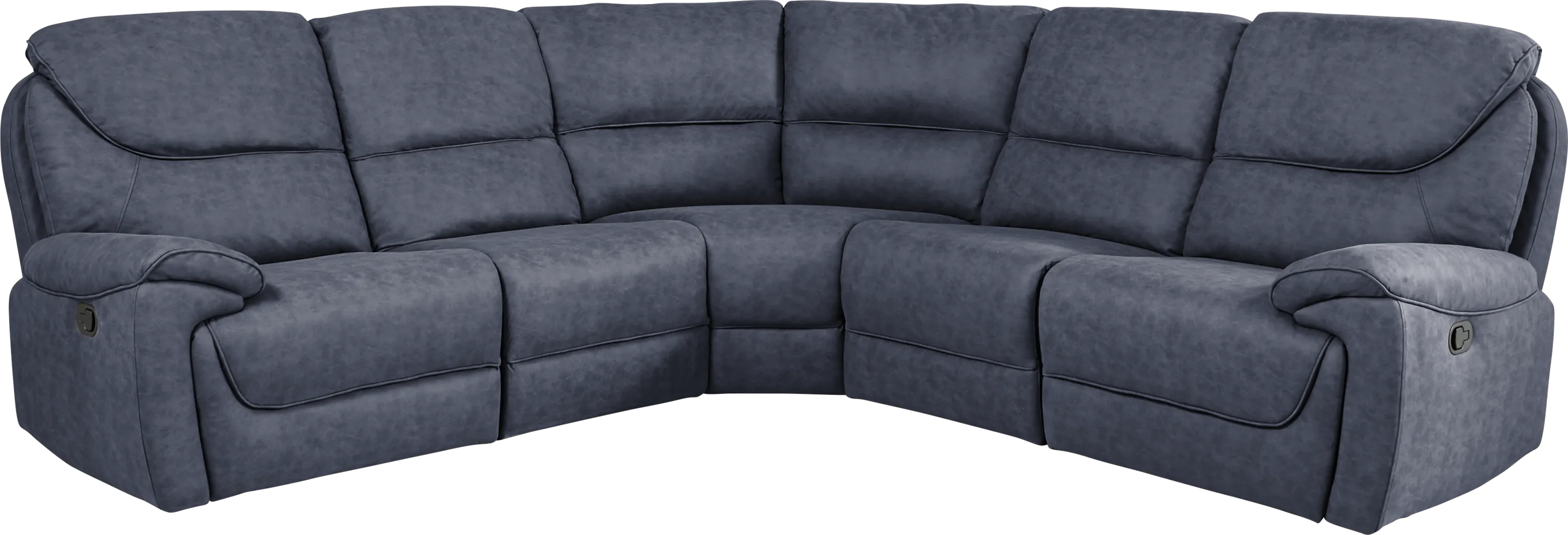 South Brook Blue 8 Pc Reclining Sectional Living Room - Thumbnail - Image 2