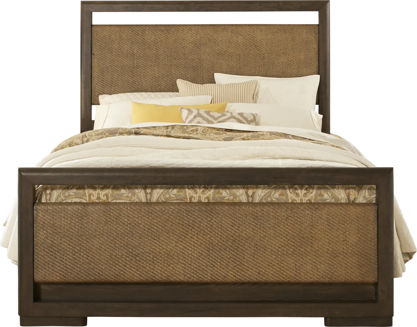 South Coast Brown 3 Pc King Panel Bed - Thumbnail - Image 1