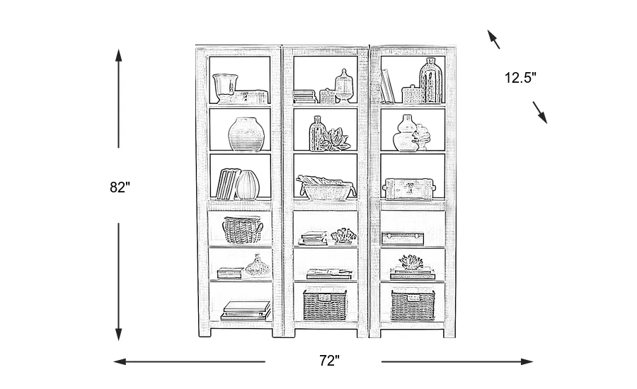 Dimension Image. Please refer to the Dimension Tab on this page for dimension details.