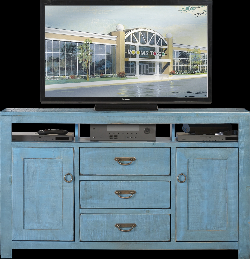 South Creek Blue 66 in.  Console - Thumbnail - Image 1