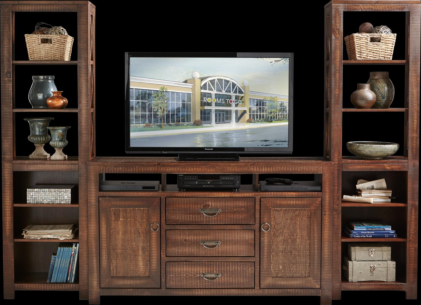 South Creek Brown 3 Pc Wall Unit - Thumbnail - Image 1