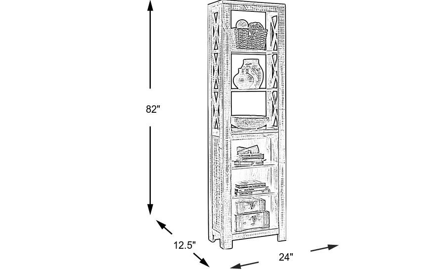 Dimension Image. Please refer to the Dimension Tab on this page for dimension details.