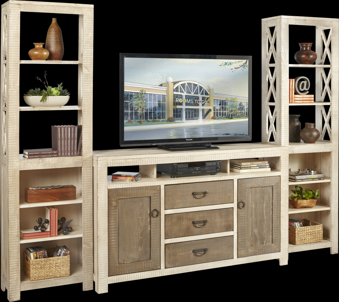 South Creek Two-Tone 3 Pc Wall Unit - Thumbnail - Image 2