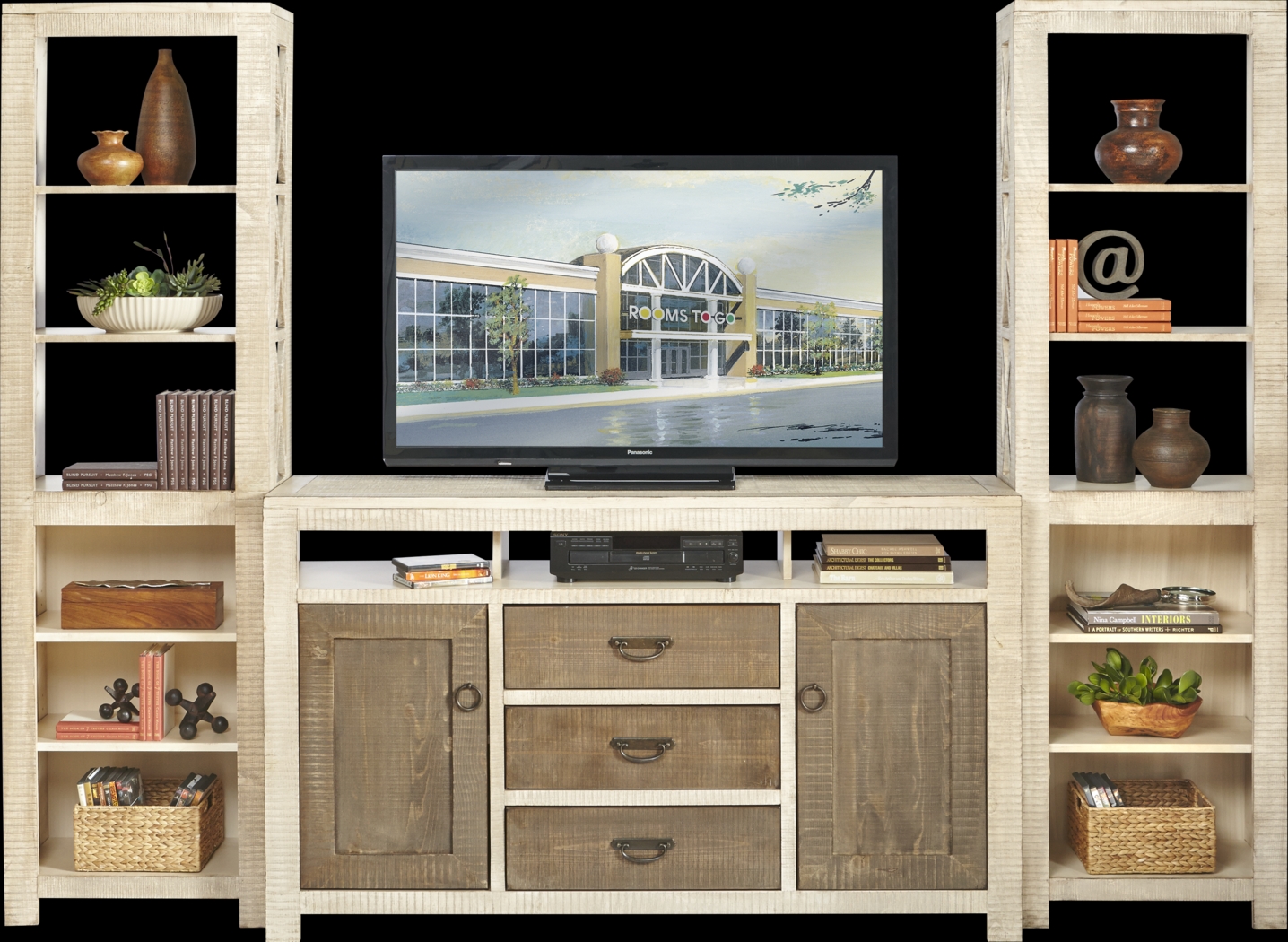 South Creek Two-Tone 3 Pc Wall Unit - Thumbnail - Image 1